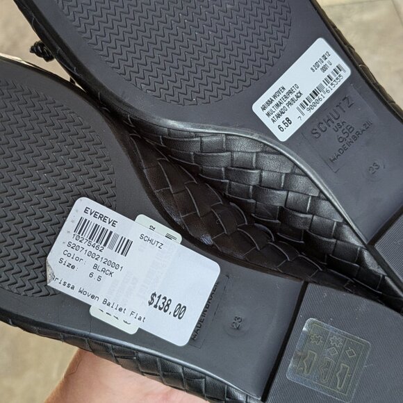 NEW Schutz 'Arissa' Woven Leather Flats (size 6.5) - Picture 11 of 12